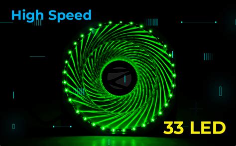 ZEBRONICS ZEB-PGF110 120Mm Red Premium Chassis Fan for Desktop PC, with ...