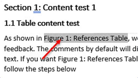 Cross-reference Word 的图像结果