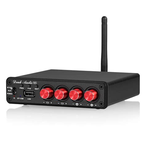 4 Channel Bluetooth Amplifier, 50W x 4 Audio Power Amp, Hi-Fi Home ...