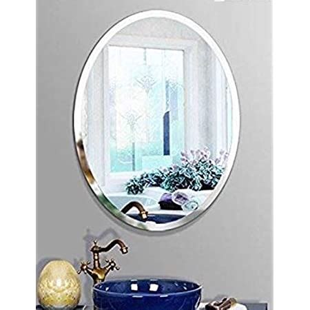 Buy Creative Arts n Frames Oval Wall Mount Mirror (Silver, 15 x 21 inch ...