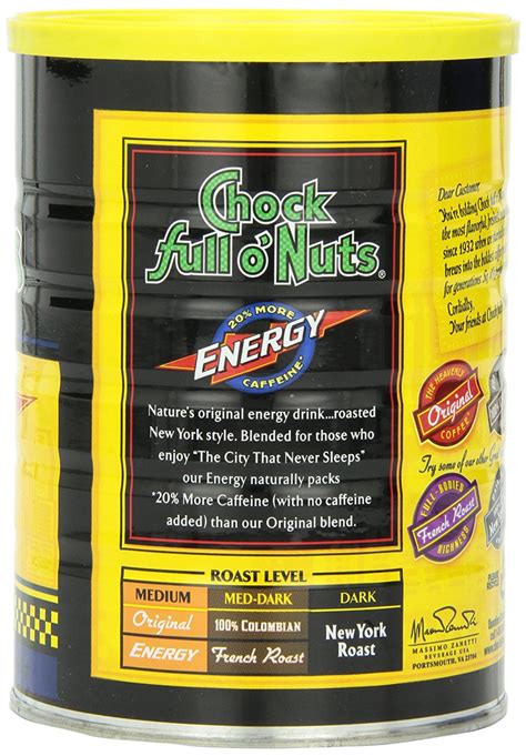 Chock full o'Nuts Coffee New York Roast Ground, 10.5 Ounce N6 free ...