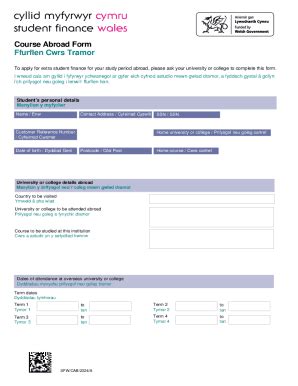 Fillable Online Course Abroad Form Fax Email Print - pdfFiller