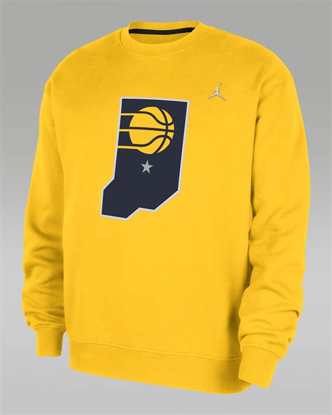 Indiana Pacers Statement Essentials Men's Jordan NBA Fleece Crew-Neck ...