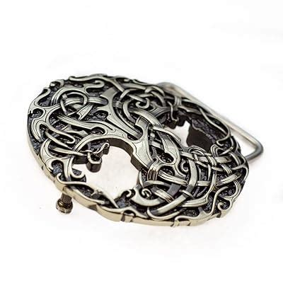 World Tree german silver belt buckle, Old Norse India | Ubuy