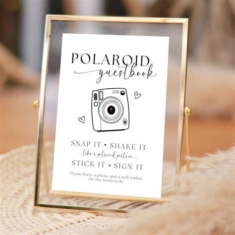 Instax 12 Guest Book Sign | Wedding Guestbook | Polaroid Guestbook ...