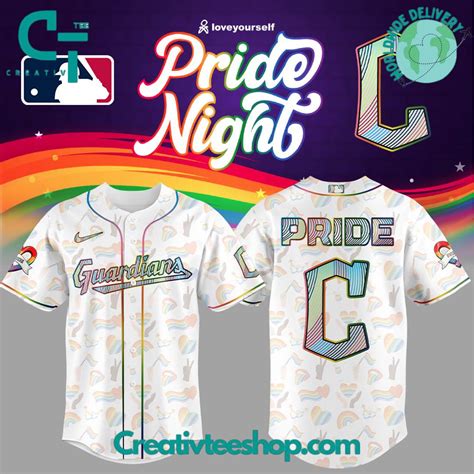 Cleveland Guardians Pride Night 2025 Special Baseball Jersey ...