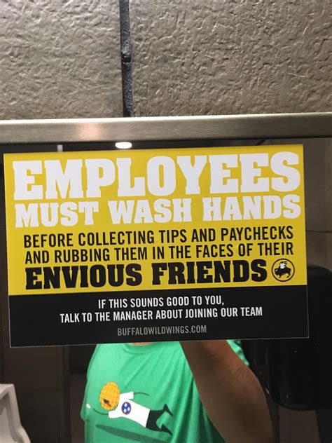 This Buffalo Wild Wings ad telling people that they’re hiring : r ...
