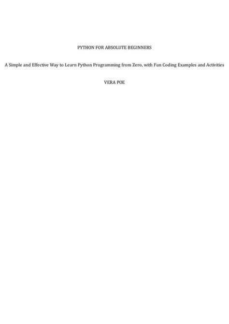 Image result for Python Programming for Absolute Beginners