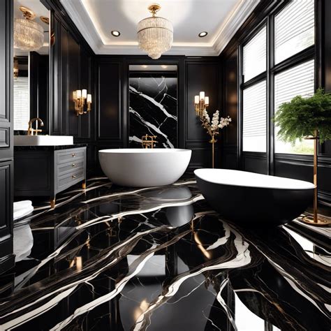 Marble Floor Bathroom