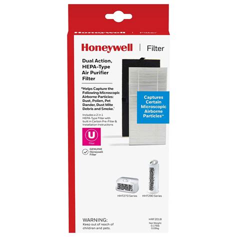 Honeywell HRF201B HEPA Type Air Purifier Replacement Filter U