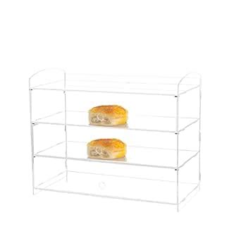Clear Acrylic Pastry Display Case Commercial Countertop Bakery Display ...