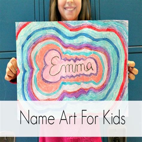 Creative Crafts: Name Art Project For Kids - 2K Crafts