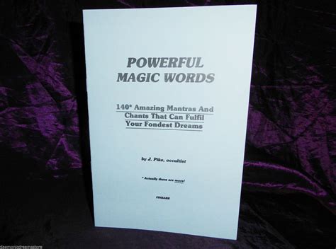 Real Magic Spells Words