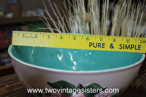 Los Angeles Potteries Apples Ceramic Salad Bowl Set - Vintage Collecti