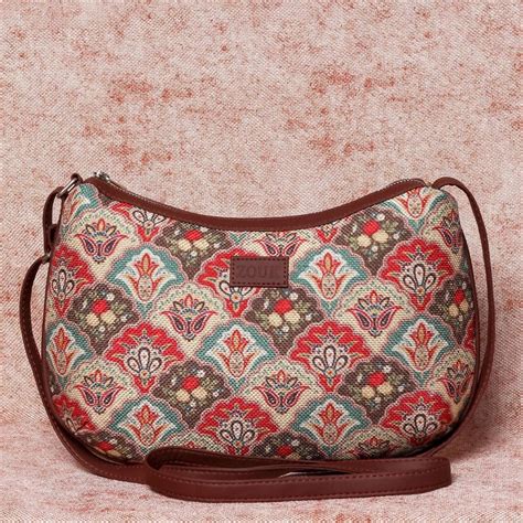 Mughal Art Multicolor Structured Shoulder Bag – Zouk