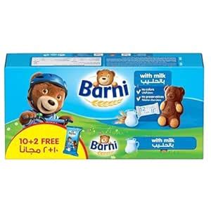 Barni Cake with Milk filling - 30g (Pack of 12) 360g (Imported USA ...
