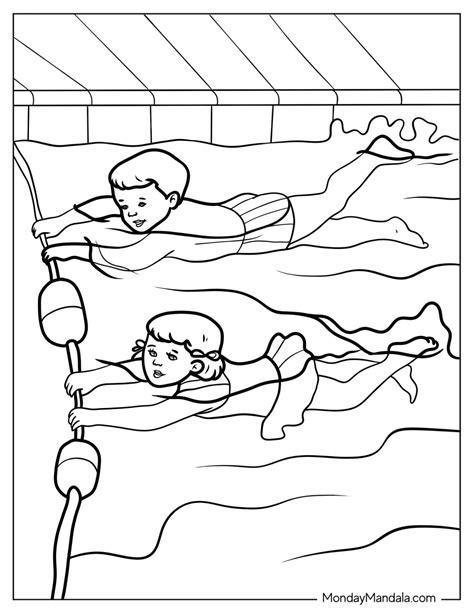 20 Swimming Coloring Pages (Free PDF Printables)