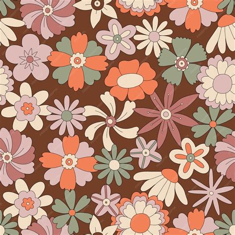 Image result for Retro Flower Pattern