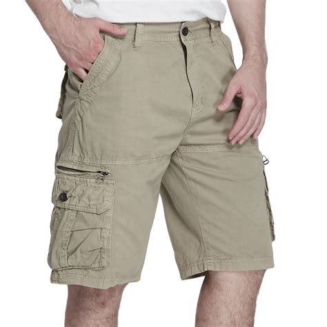 Xysaqa Men's Cargo Shorts Relaxed Fitted Outdoor Casual Cotton Work ...