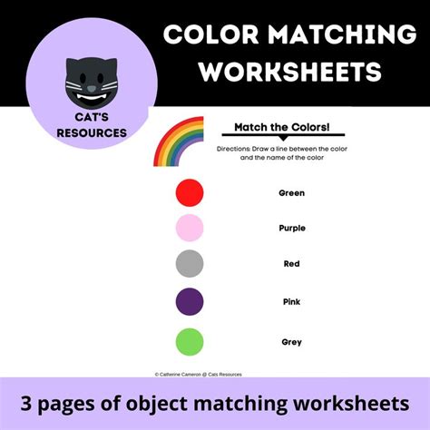 Image result for Color-Matching Chart Worksheet