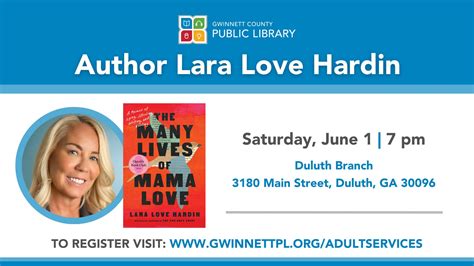 Jun 1 | Oprah Book Club Pick | Author Lara Love Hardin | Gwinnett, GA Patch