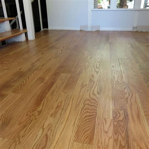 Minwax Golden Oak Wood Stain on Red Oak Flooring
