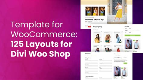 Template for WooCommerce: 125 Layouts for Divi Woo Shop