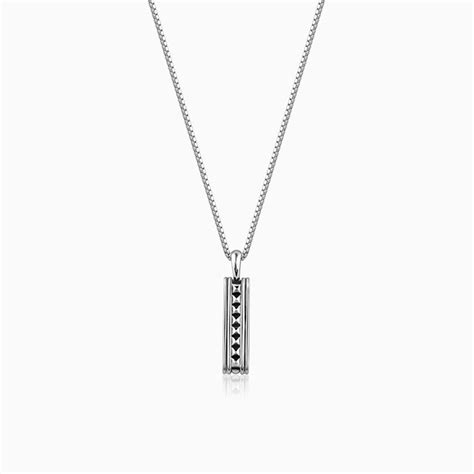 Oxidised Silver Resourceful Pendant With Box Chain For Him – GIVA