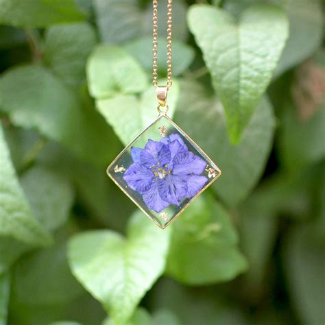 Wisteria Whispers Real Dried Flower Necklace