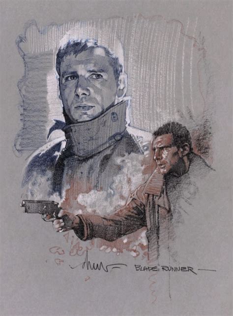 Deckard sketch by Drew Struzan | Blade runner art, Movie art, Movie ...