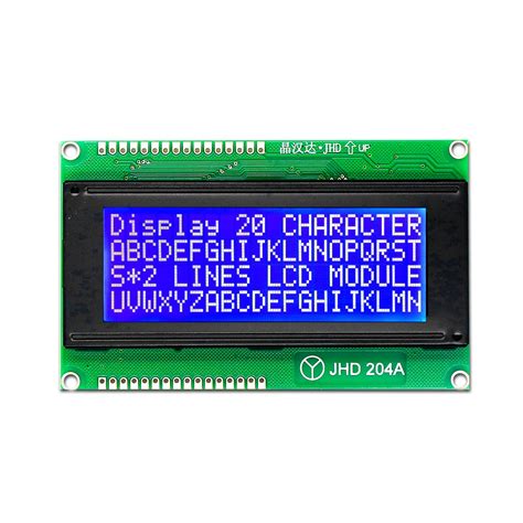 Electronic Spices 20 x 4 Blue/White color LCD display module (JHD204A ...