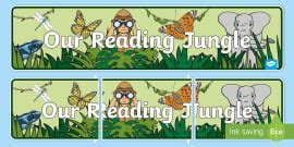 👉 Wild Animals Display Board | Wild About Reading Pack