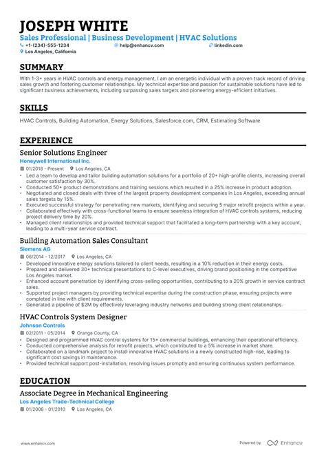 10 Construction Sales Resume Examples & Guide for 2025