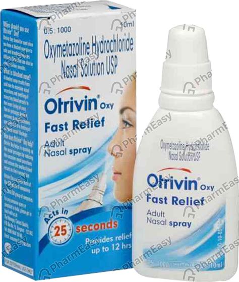 Buy OTRIVIN OXY FAST RELIEF ADULT BOTTLE OF 10ML NASAL SPRAY Online ...
