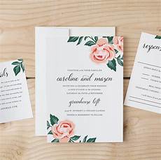 Wedding Invitations Diy Templates Free by Diy Wedding Invitation Template Colorful Floral Word Or Wedding Invitations Diy Templates Free