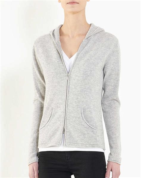 Ladies Cashmere Hoodie Sweater