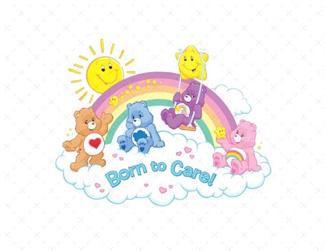 Care Bears Svg, Care Bears Png, Born to Care Svg, Born to Care Png ...
