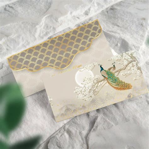 Luxe Gold Foil Money Envelopes -Moonlit Peacock 8165670748291 ...