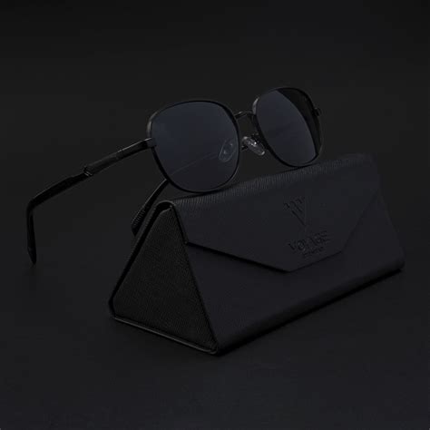 Dash | Black Polarized Unisex Sunglasses | Black Lens - PMG5847