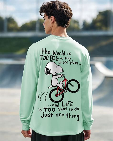 Buy Men's Green Move On Graphic Printed Oversized T-shirt Online at ...