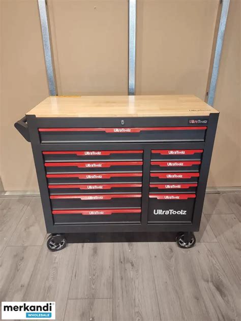 Ultratoolz Professional Tool Trolley | 11 Trays | 283 PCS | Jumbo | Red ...
