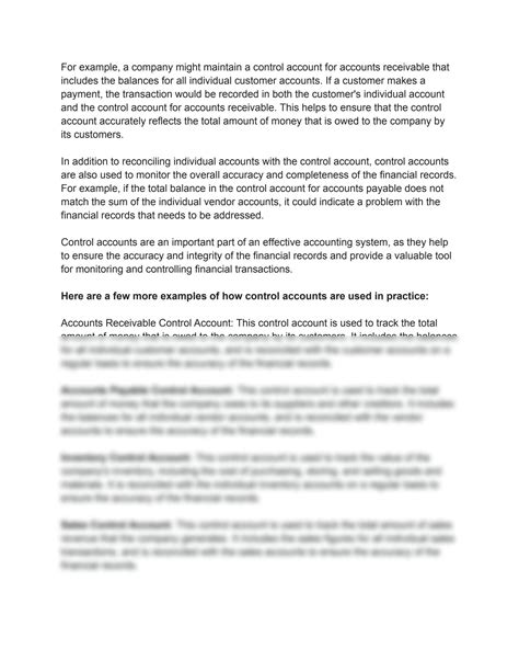 Control Accounts Examples 的图像结果