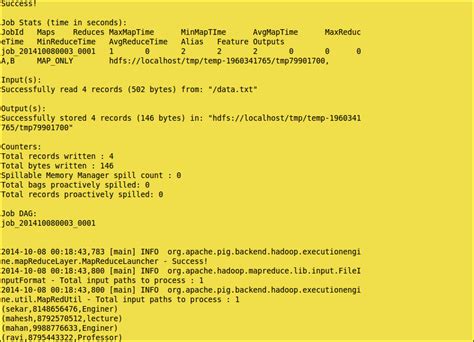 How to Run a Pig Script in HDFS Mode