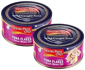Golden Prize Tuna Sandwich Flakes in Soyabean Oil 185 GMS Each - Pack ...