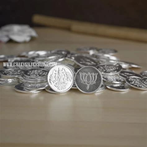Silver Plated Lakshmi Coins - Crazy Silver Shine