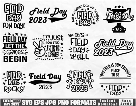 Field Day Clipart Black And White