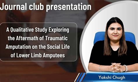 A Qualitative Study Exploring the Aftermath of Traumatic Amputation on ...
