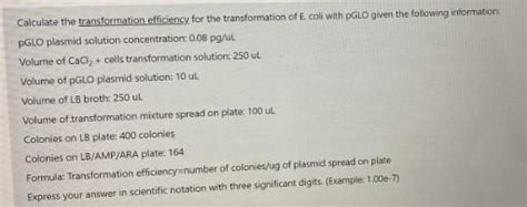 Image result for Transformation Efficiency Formula