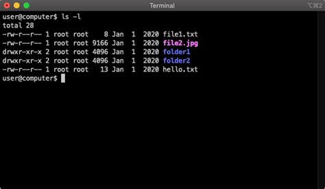 Image result for Mac OS Terminal LS