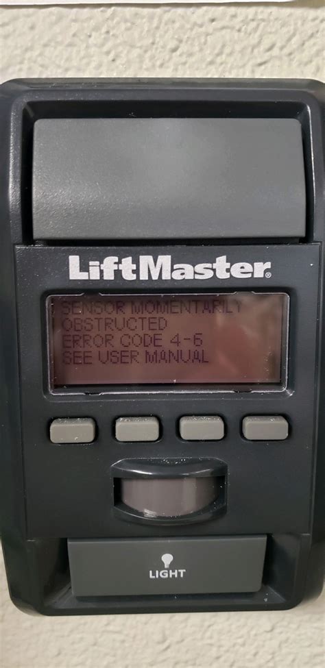 Image result for LiftMaster Model 8550W Error Code 1 4